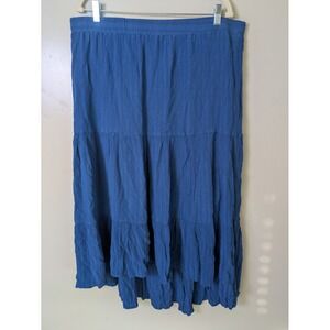 Idyllwind Blue Western Tiered‎ Maxi Skirt Womens X Large